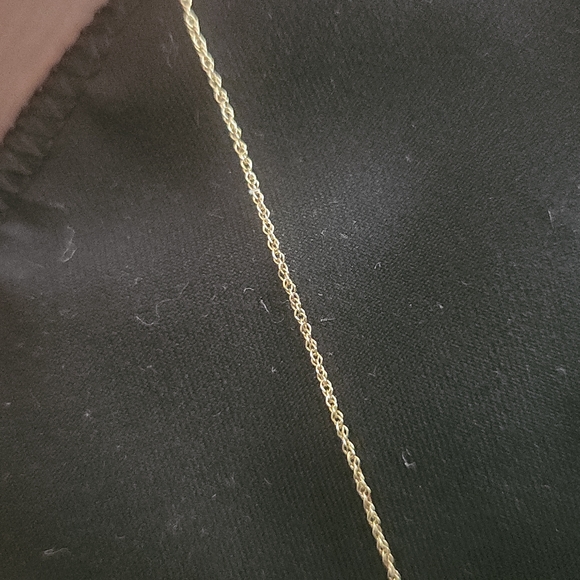 10K Gold Diamond Accent Cross Pendant - Picture 2 of 3